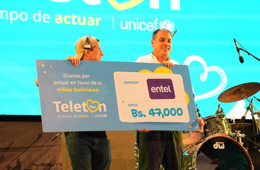 CONECTAMOS OPORTUNIDADES, ENTEL JUNTO A UNICEF IMPULSARON LA TELETÓN 2026